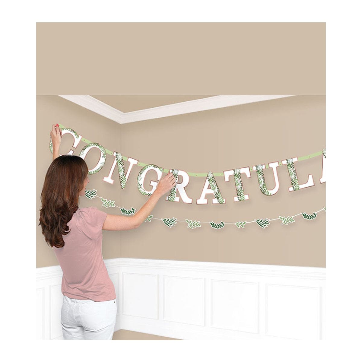 Love & Leaves Jumbo Letter Banner - 3.5m