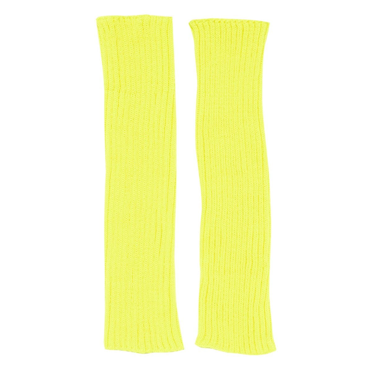 Neon Yellow Leg Warmers - Adult