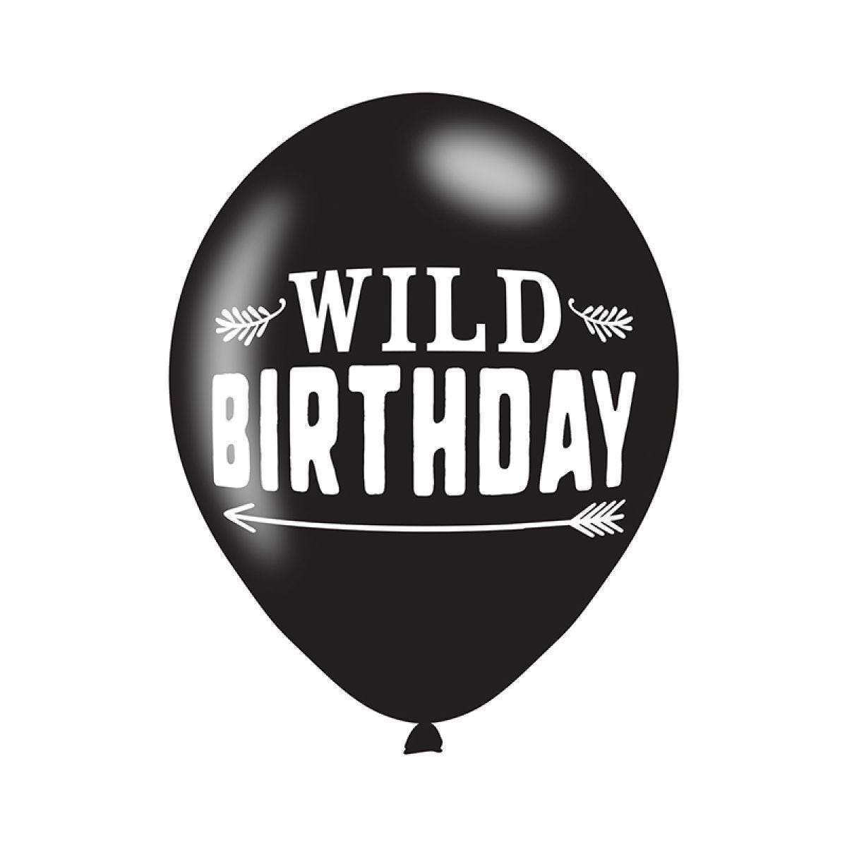 Little Lumberjack Birthday Balloons - 12" Latex (6pk)
