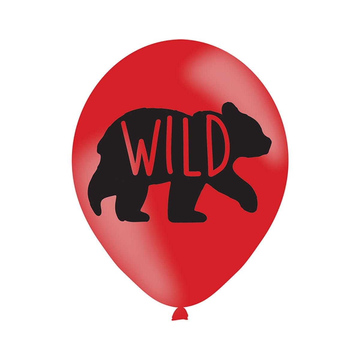 Little Lumberjack Birthday Balloons - 12" Latex (6pk)