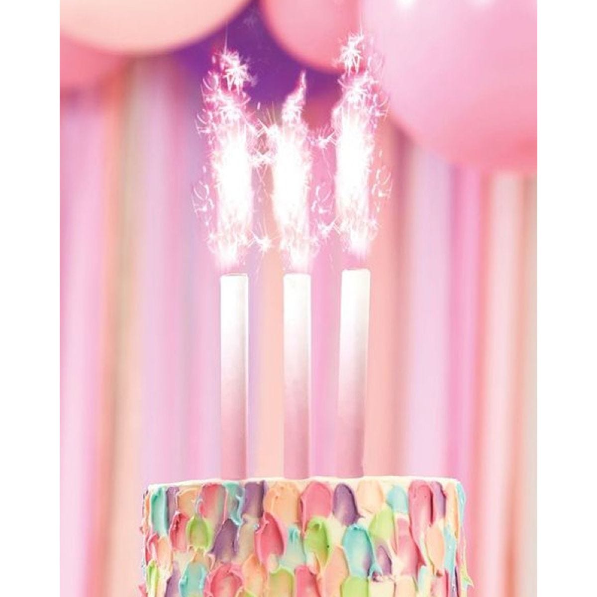 Mix It Up Pink Ombre Cake Fountain Candles - 16cm