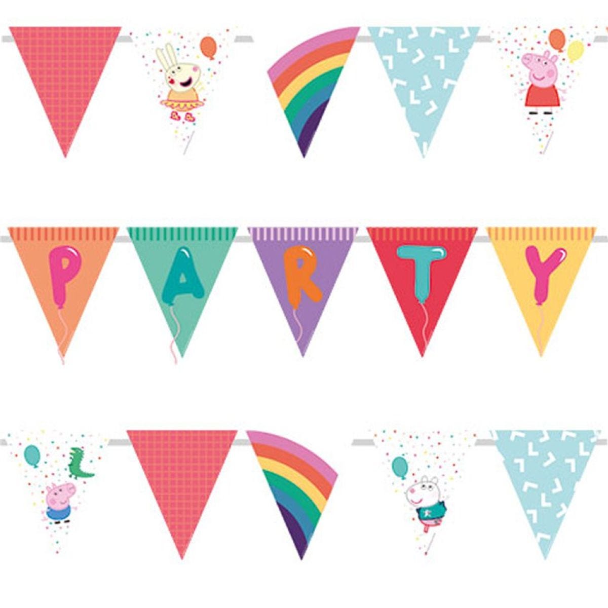 Peppa Pig Paper Bunting - 3.3m