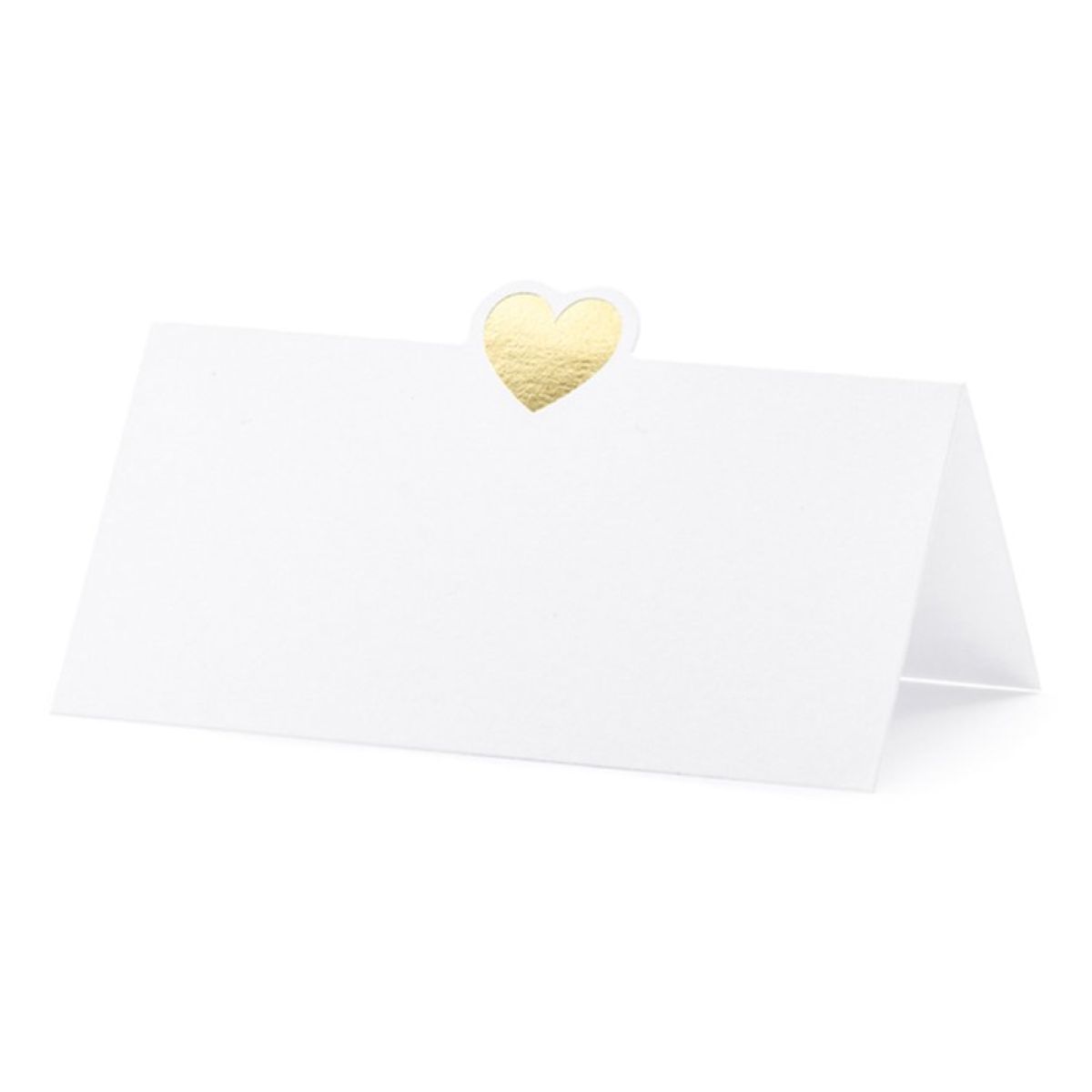 Gold Heart Wedding Place Cards (10pk)