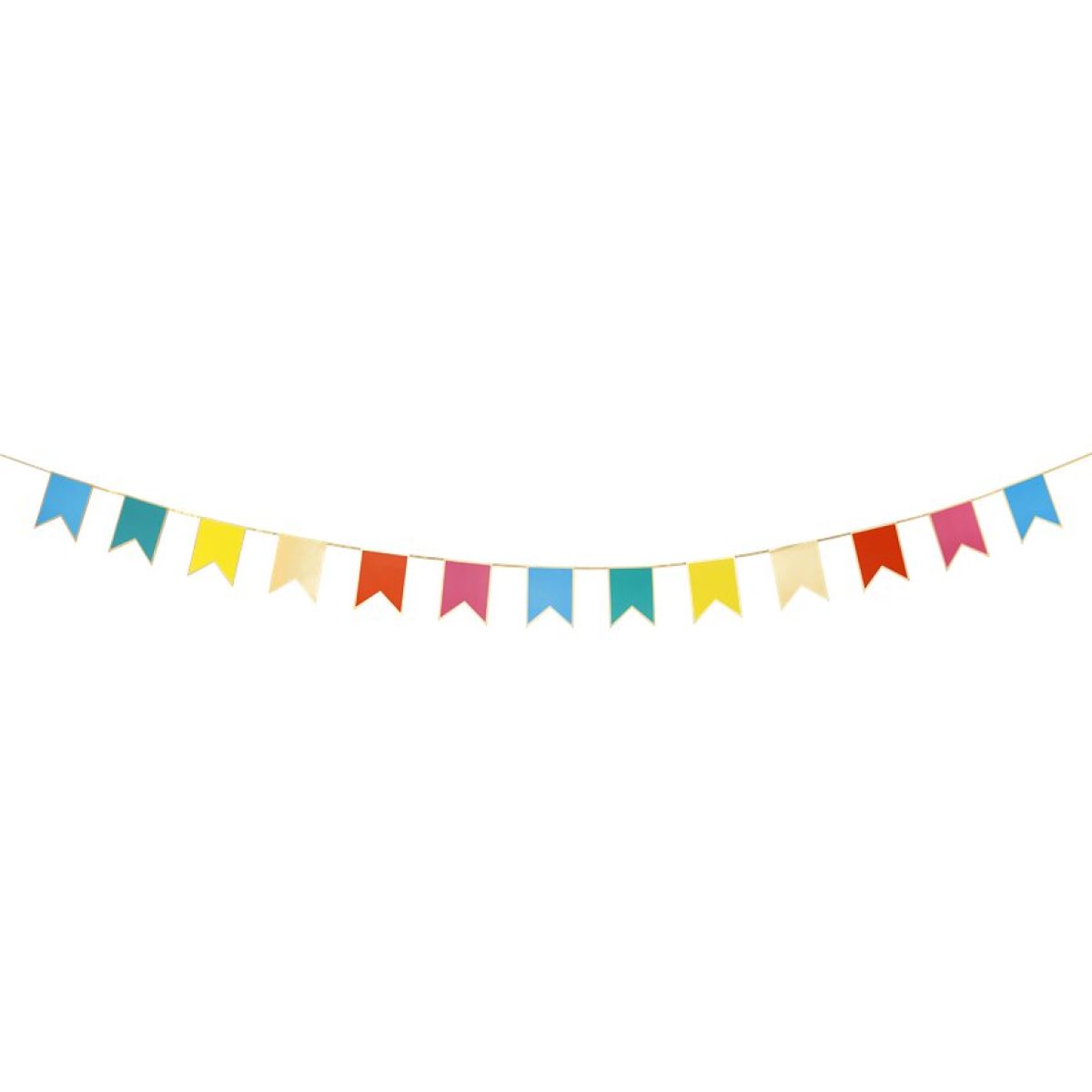 Rainbow Bunting Card Garland - 3m