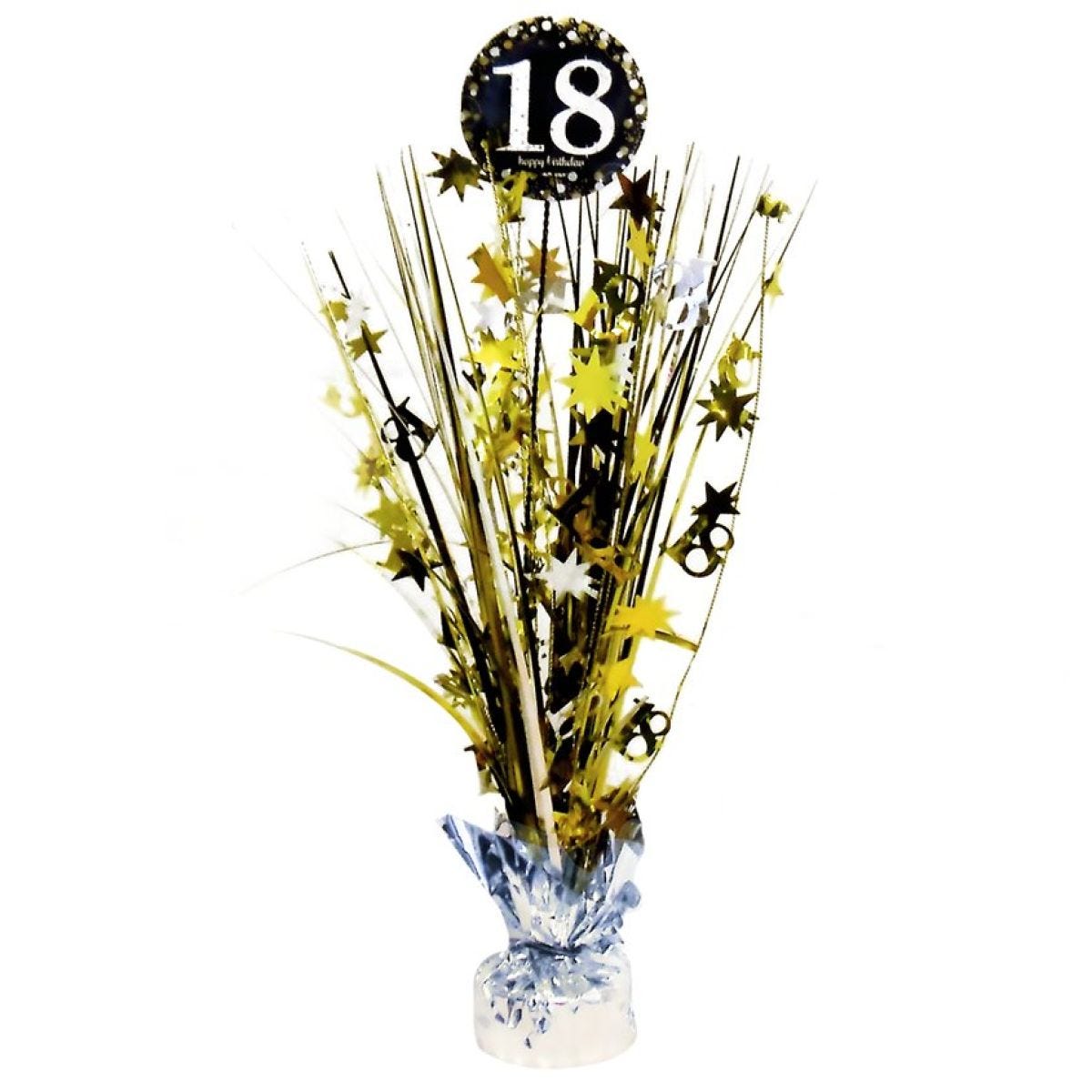 Sparkling Celebration 18th Foil Table Centrepiece - 45cm