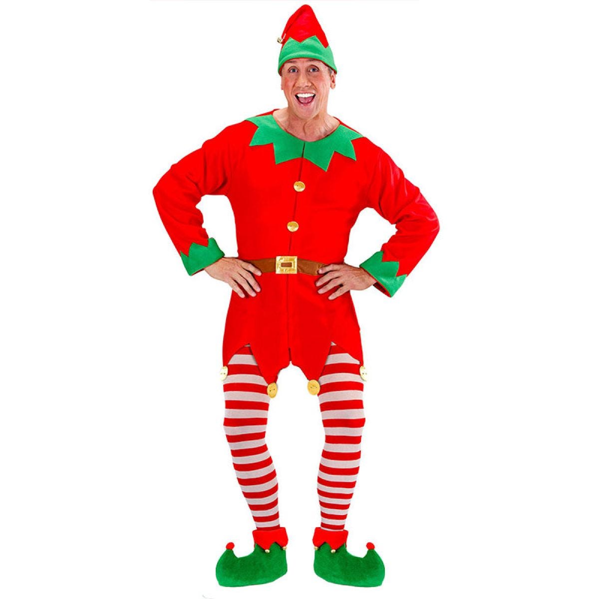 Red & White Tights - Adult Plus Size