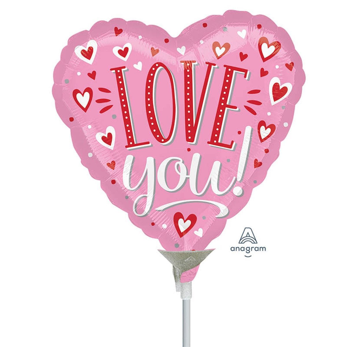 Love You Heart Mini Air-fill (Uninflated)