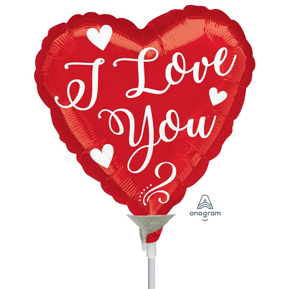 I Love You Script Mini Air-fill (Uninflated)