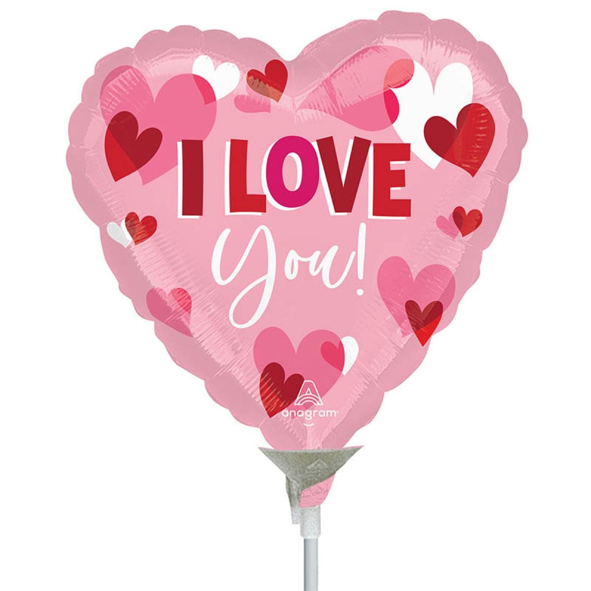 I Love You Playful Hearts Mini Air-fill (Uninflated)