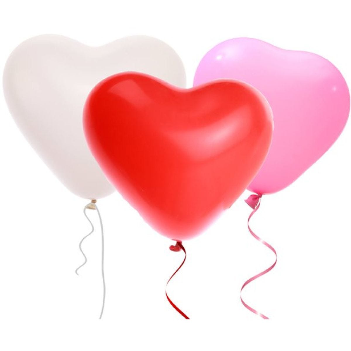 Assorted Heart Balloons - 11" Latex
