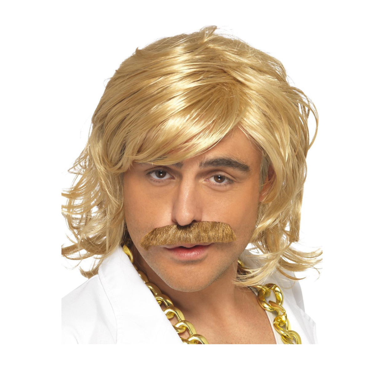 Game Show Host Ginger Wig & Moustache