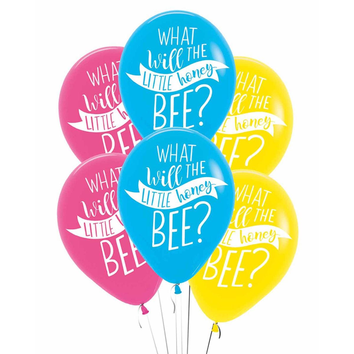 What Will It Bee Balloons - 11" Latex (6pk)