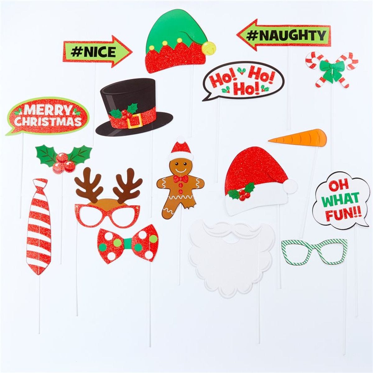 Christmas Photo Booth Props (21pk)