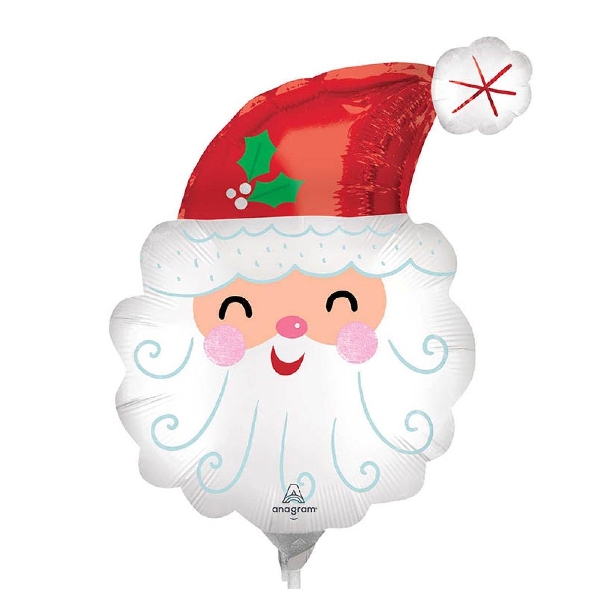 Smiley Santa Head Mini Air-fill (Uninflated)