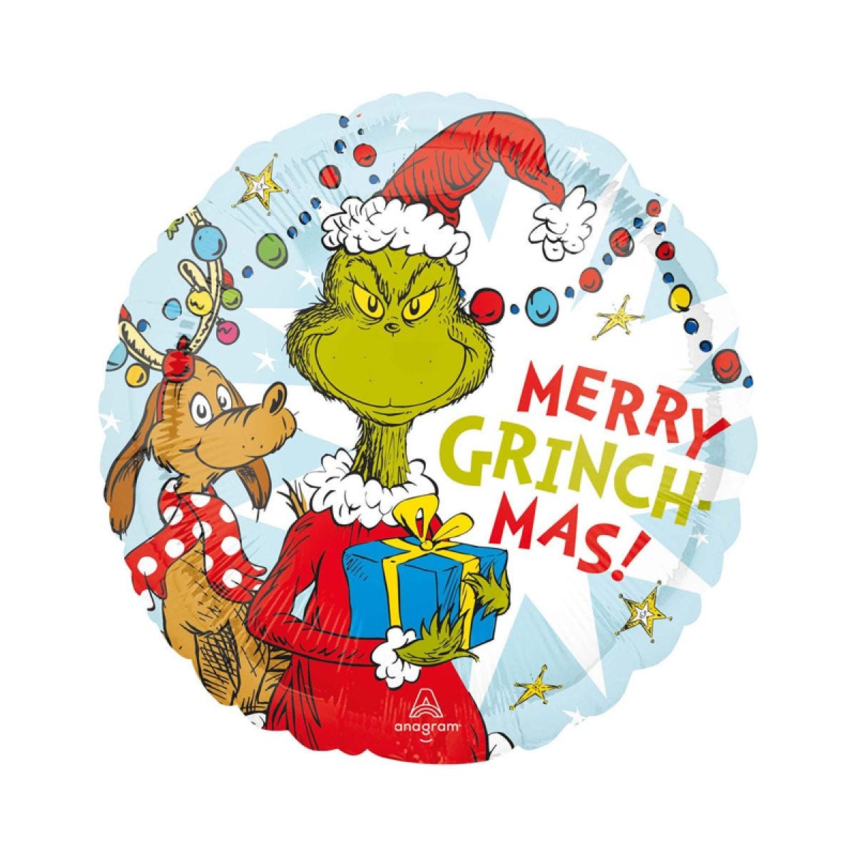 Merry Grinchmas Balloon - 18" Foil