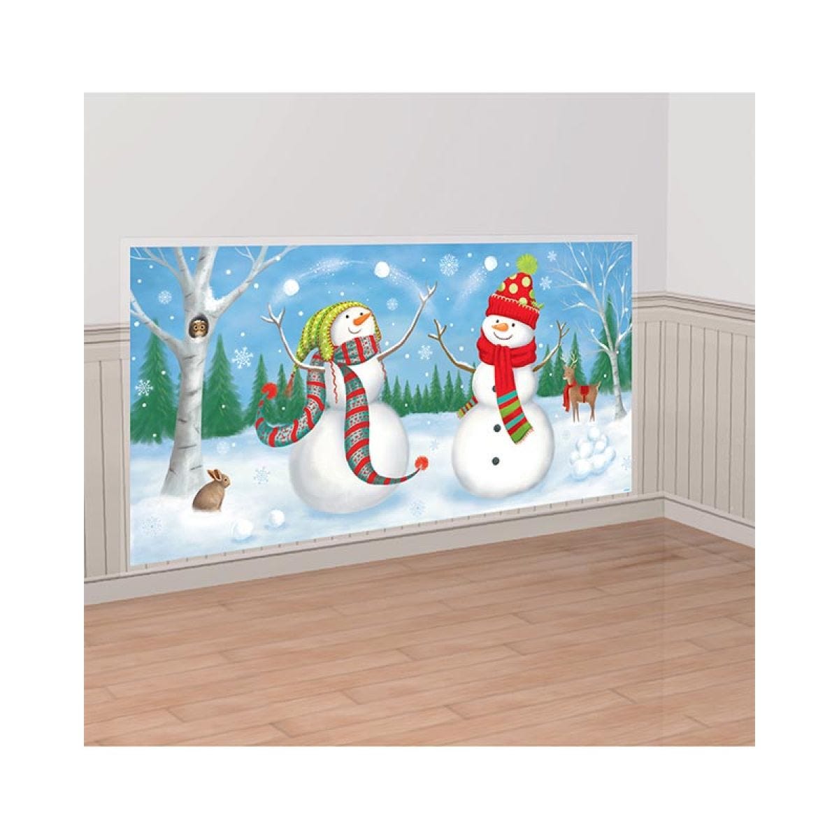 Winter Friends Scene Setter - 165cm x 85cm