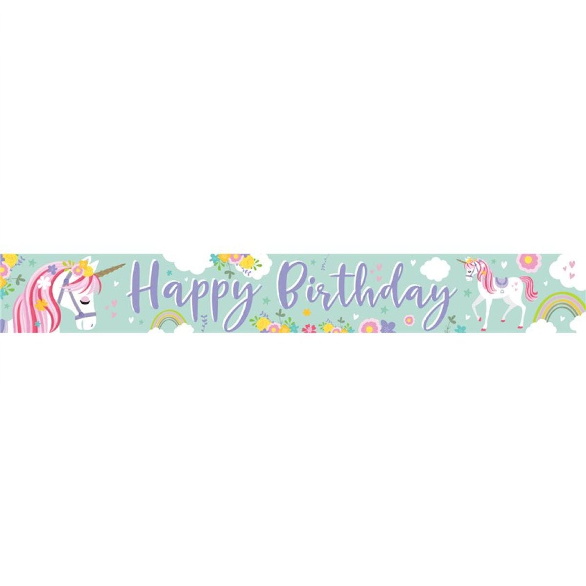 Magical Unicorn Paper Banners - 1m (3pk)