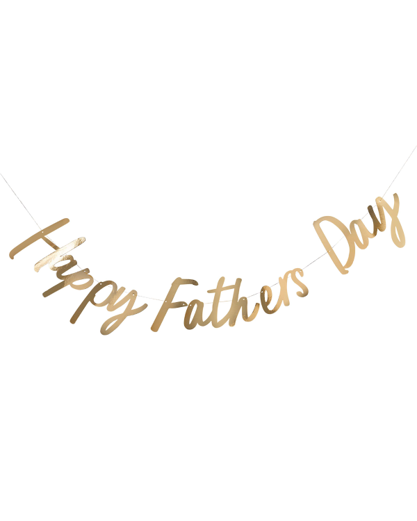 Gold &#039;Happy Fathers Day&#039; Banner - 2M
