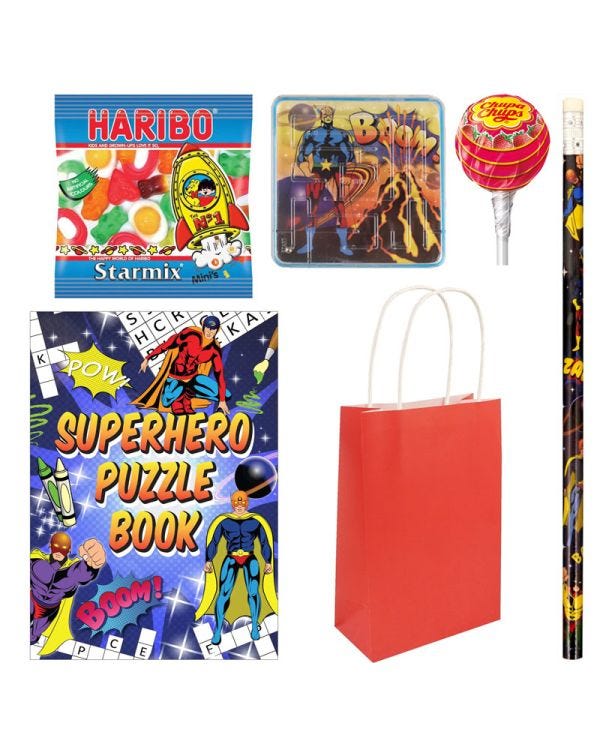 Superhero Sweet Pre-filled Party Bag