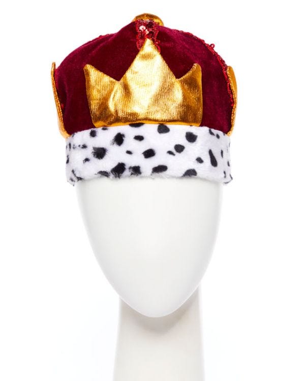 Red  Plush King&#039;s Crown