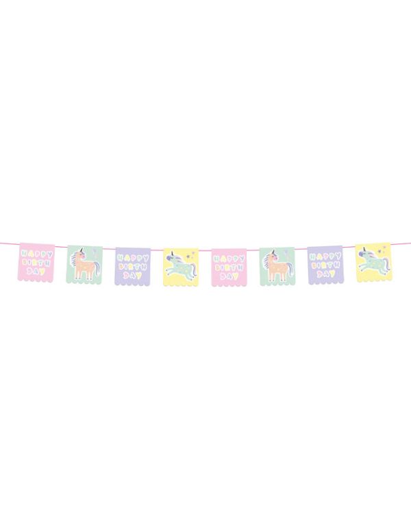 Unicorns &amp; Rainbows Paper Bunting - 6m