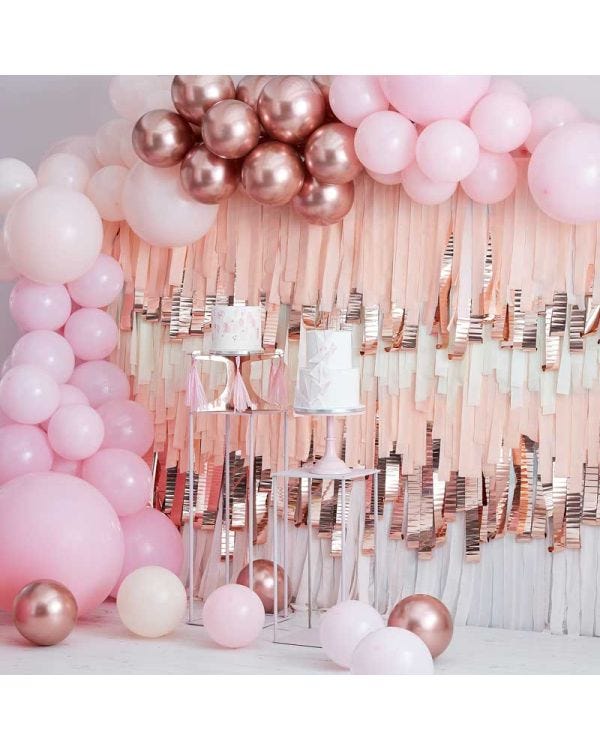 Pink and Rose Gold Balloon Arch