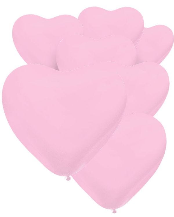 Fashion Heart Pink Balloons - 12&quot; Latex (50pk)