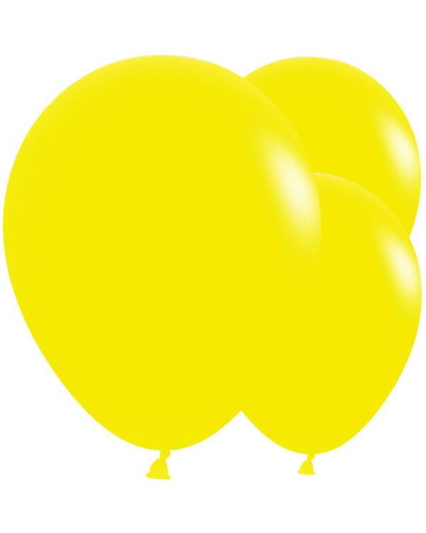 Fashion Yellow - 18&quot; Latex Balloons (25pk)