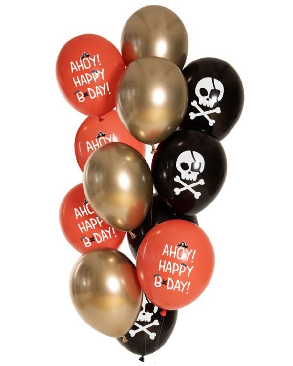 Pirate Balloons - 12&quot; Latex (12pk)