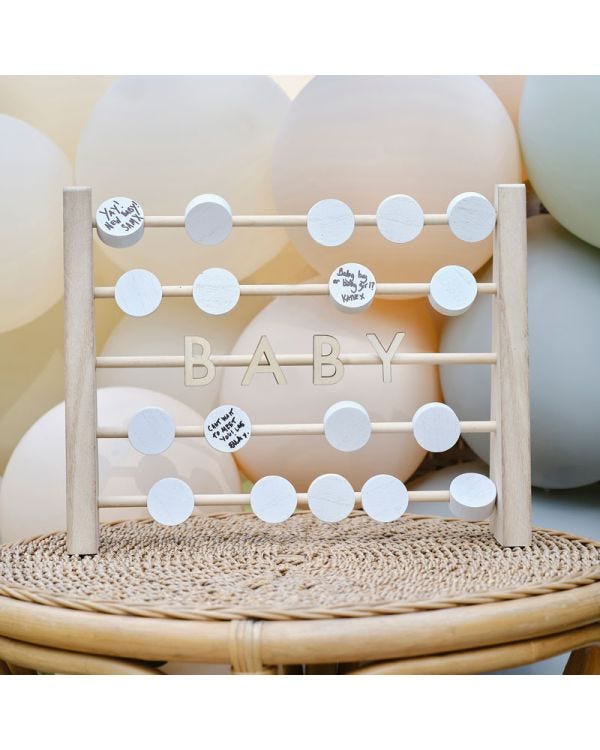 Wooden Abacus Guestbook