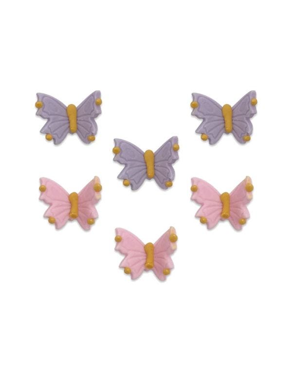 Butterfly Shimmer Sugar Cake Toppers (6pk)