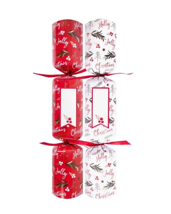 Deluxe MYO Holly Jolly Crackers - 13.5&quot; (6pk)