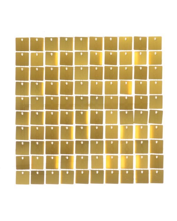 Gold Sequin Acrylic Backed Wall Panel - 30cm x 30cm