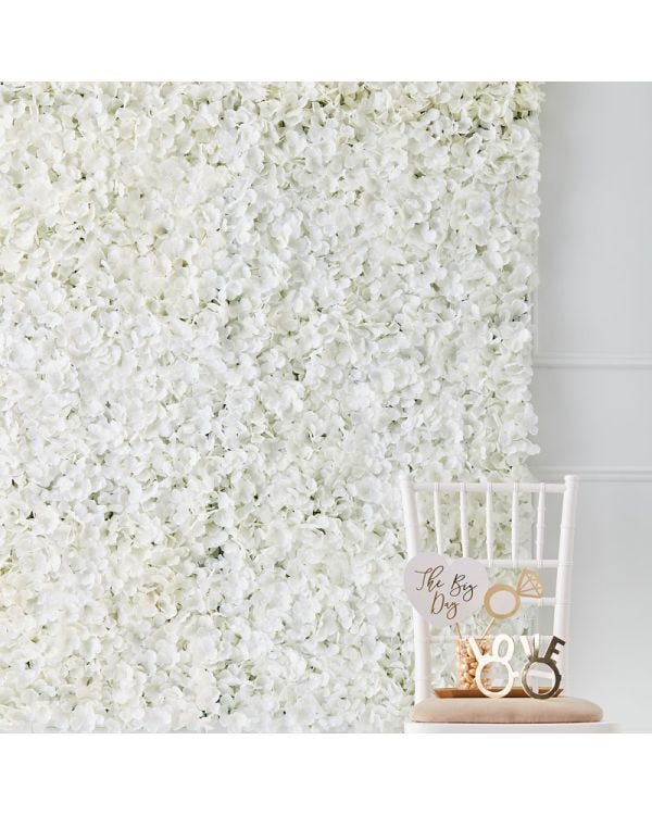 White Flower Wall Backdrop Tile - 63cm x 45cm