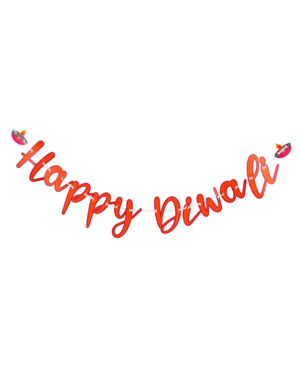 Happy Diwali Paper Letter Banner - 3m