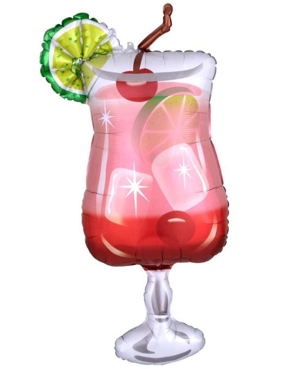 Gin Fizz SuperShape Foil Balloon - 37&quot;