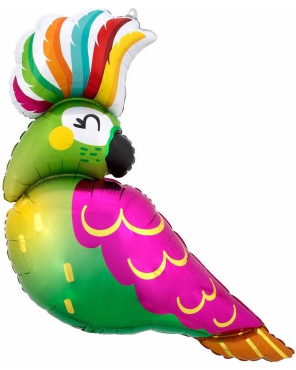 Parrot SuperShape Foil Balloon - 30&quot;