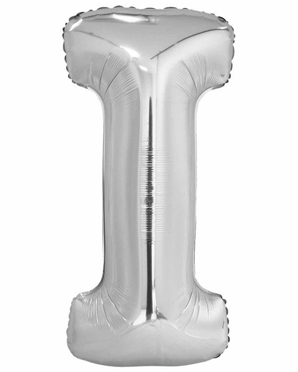 I Silver Letter Balloon - 34&quot; Foil