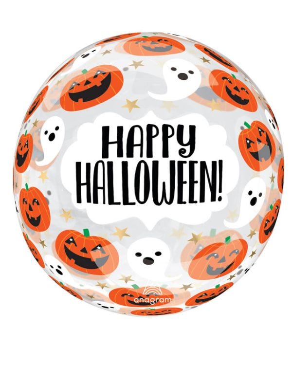 Happy Halloween Clearz Balloon - 22&quot;