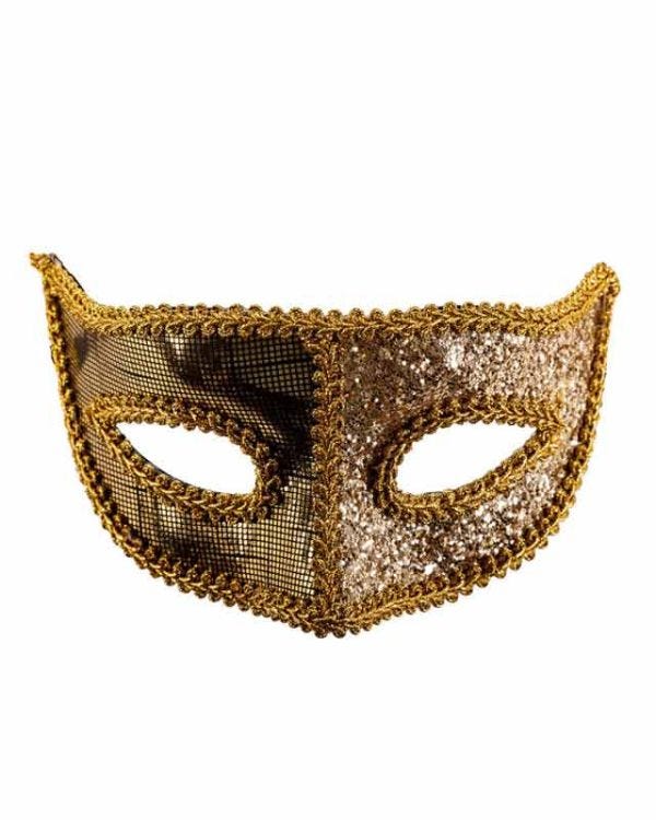 Gold Half Masquerade Mask