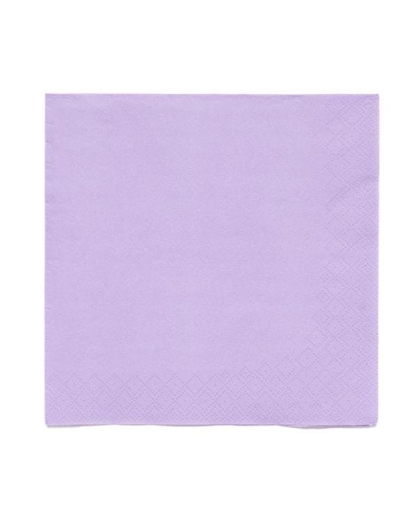 Lavender Paper Napkins 3ply - 33cm (20pk)