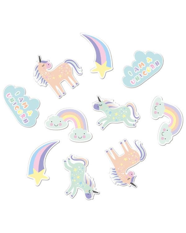 Unicorns &amp; Rainbows XL Table Confetti (45pk)
