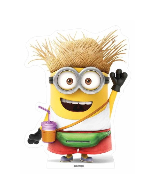 Despicable Me Vacation Minion Cardboard Cutout - 80cm x 60cm