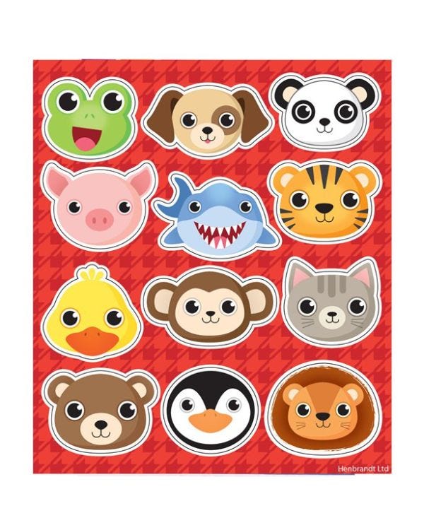Animal Sticker Sheet