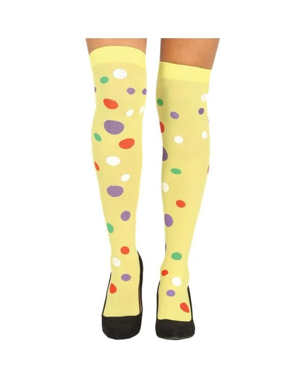 Yellow Dotted Stockings
