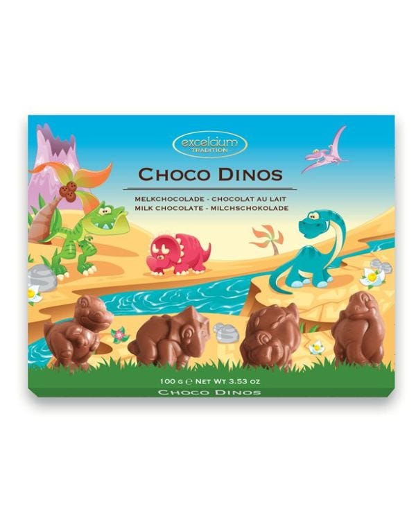 Choco Dinos - Milk Chocolate Dinosaurs - 100g