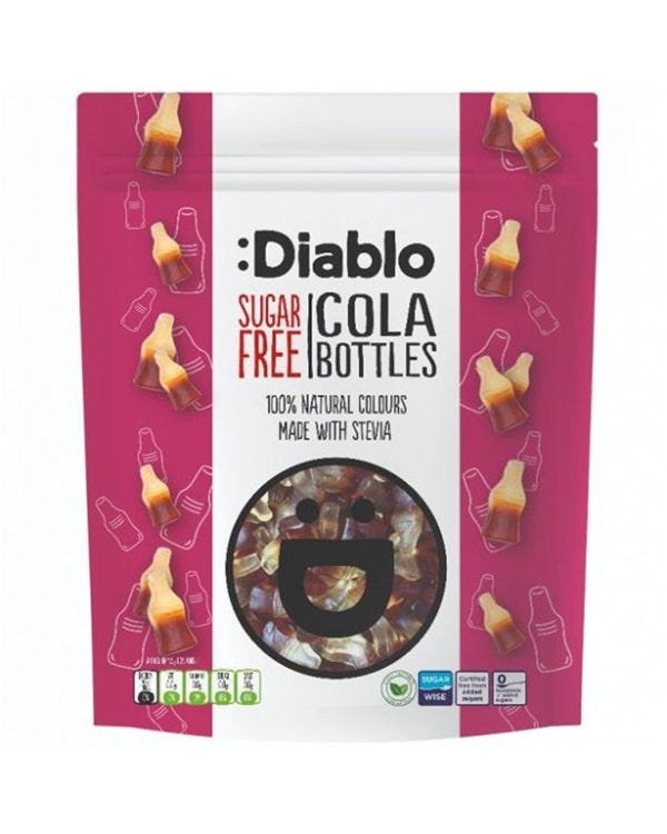Diablo Sugar Free Cola Bottles - 75g