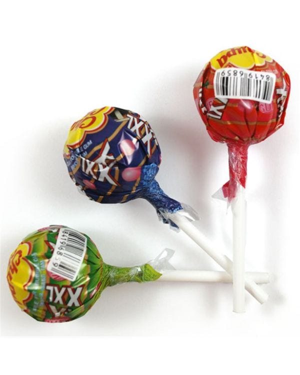 Chupa Chups XXL Lollipop with Bubblegum Centre - 29g