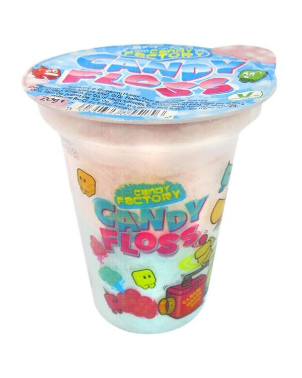 Candy Floss Tub - Strawberry &amp; Raspberry Flavours - 20g