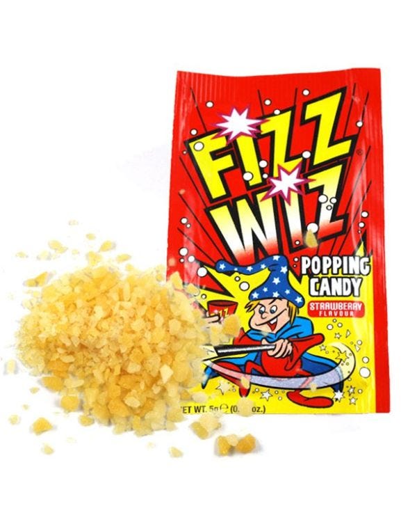 Fizz Wiz Popping Candy - Strawberry Flavour